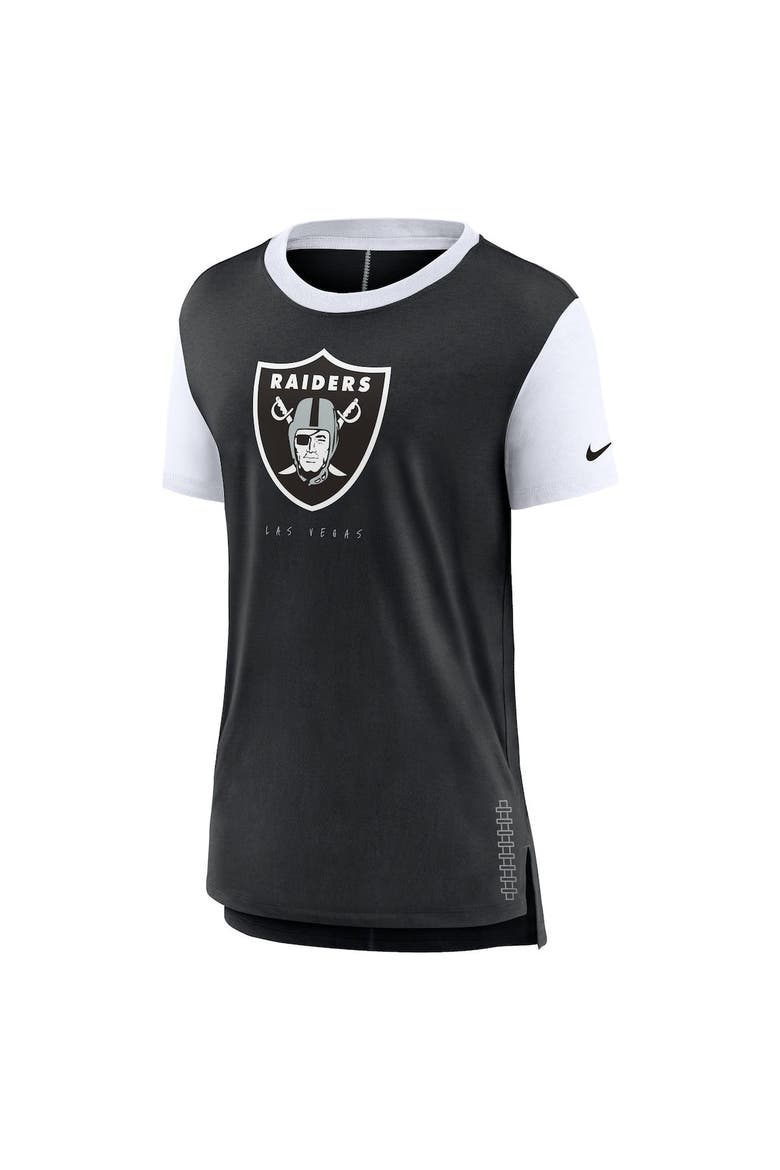 Women's Nike Black Las Vegas Raiders Team T-Shirt, Alternate, color, Black