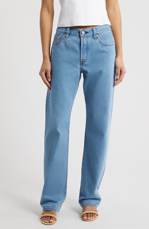 501® '90s Lightweight Relaxed Straight Leg Jeans (Stone Today Mid)