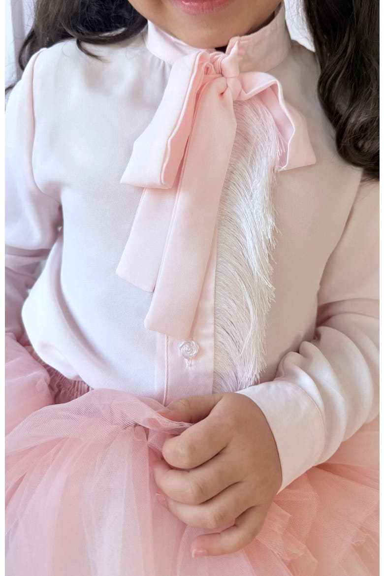 Crepe Fringe Blouse, Alternate, color, Pink