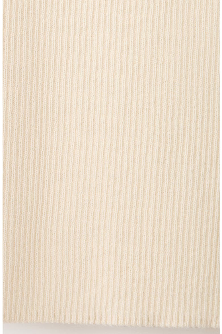 Cotton Blend Rib Sweater Tank, Alternate, color, ECRU