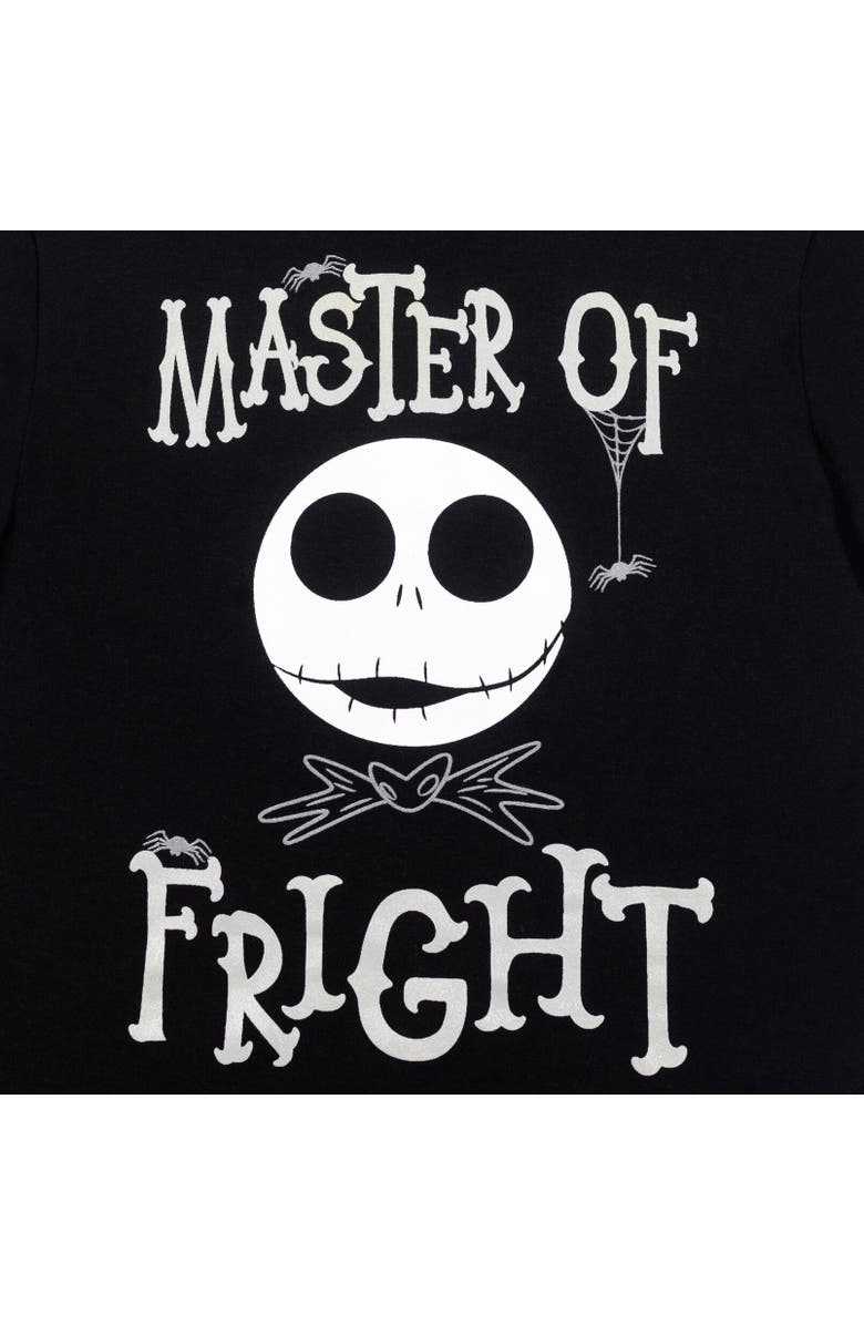 Disney Jack Skellington Nightmare Before Christmas T-Shirt & French Terry Shorts Set, Alternate, color, Black/Gray