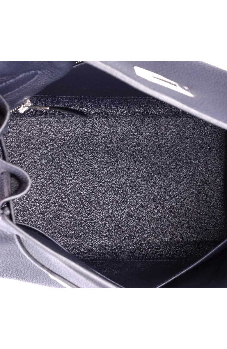 Pre-Owned Hermes Kelly Handbag Blue Togo with Palladium Hardware 28, Alternate, color, Bleu Nuit