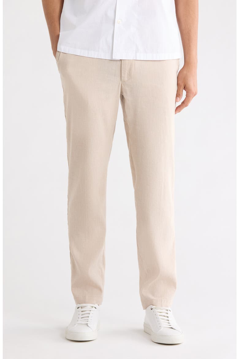 Kane Linen Blend Pants, Main, color, LIGHT BEIGE