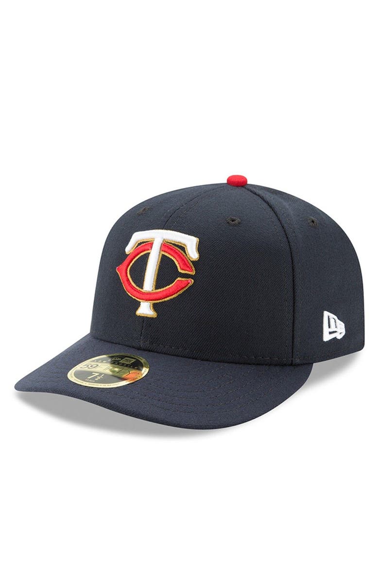 New Era Men's New Era Navy Minnesota Twins Alternate Authentic Collection On-Field Low Profile 59FIFTY Fitted Hat, Main, color, Navy