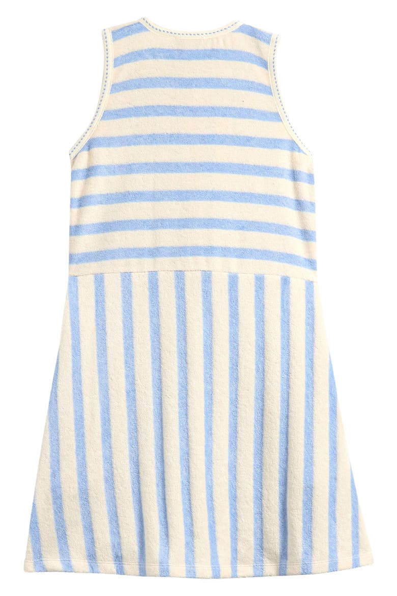 Kids' Sunny Stripe Terry Dress, Alternate, color, PALE BLUE