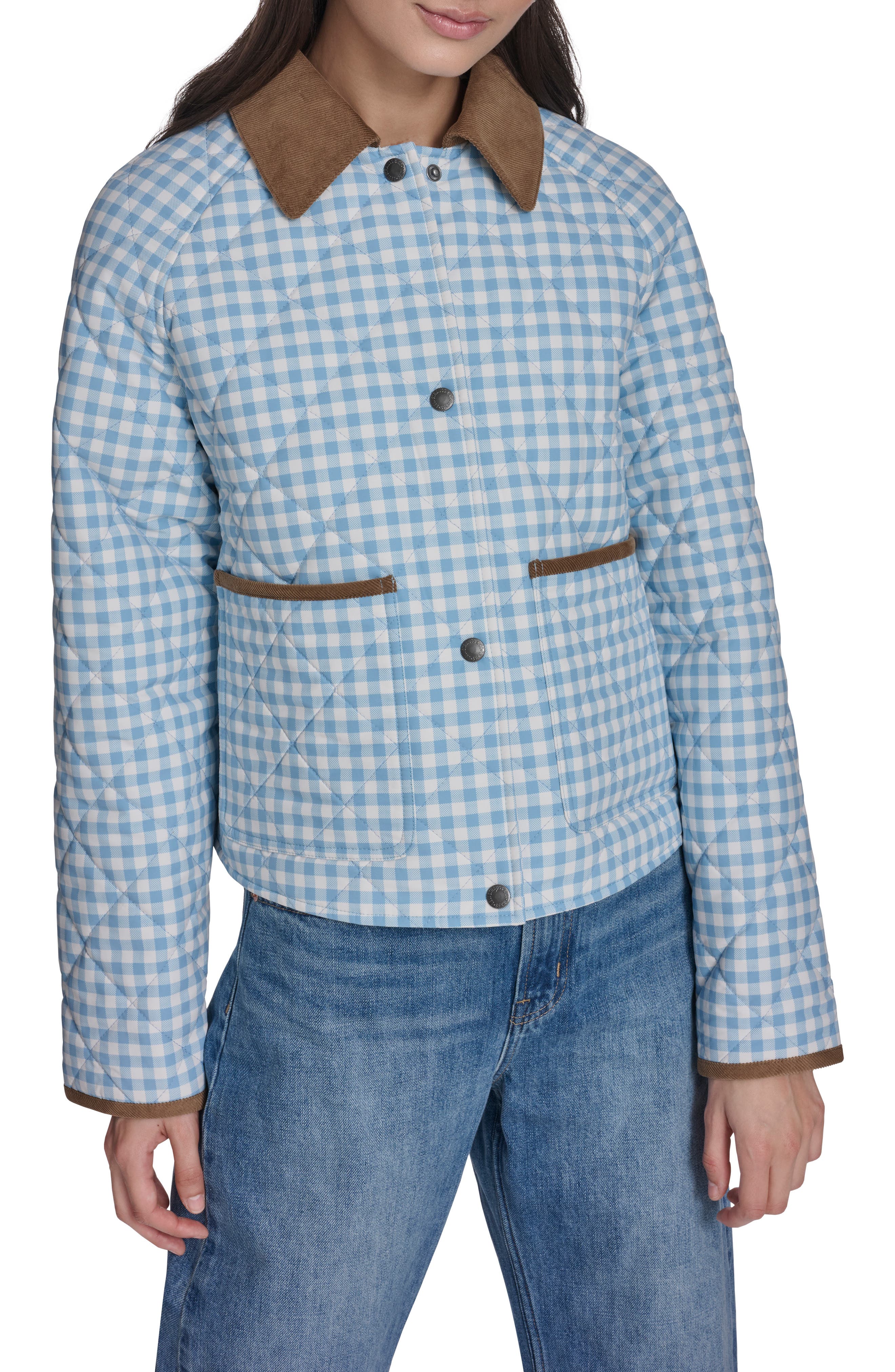 LIGHT BLUE/ WHITE GINGHAM