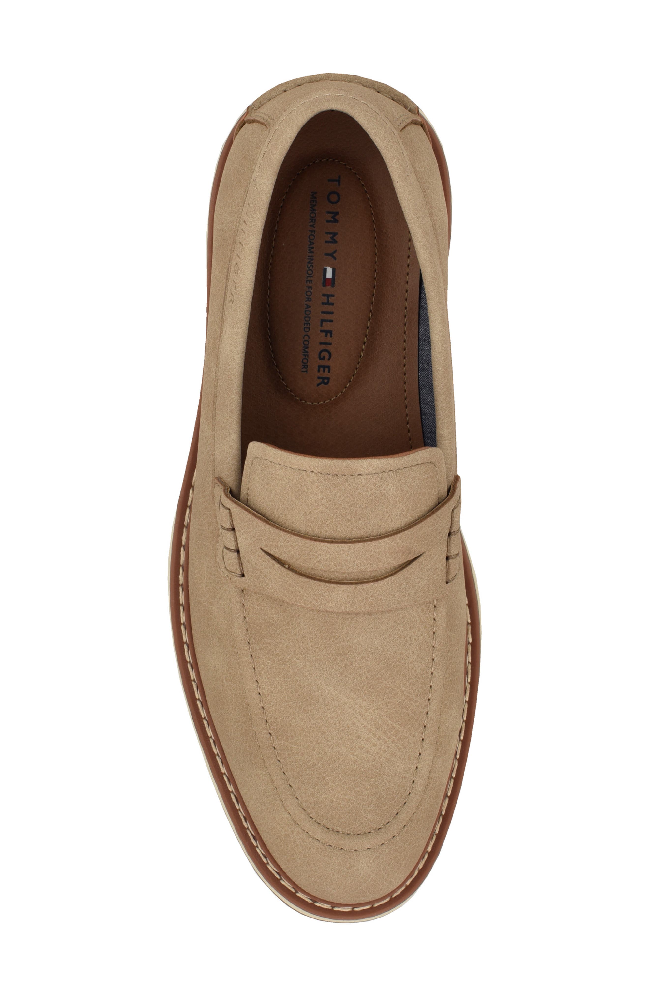 Tommy Hilfiger Hemet Penny Loafer, Alternate, color, Taupe