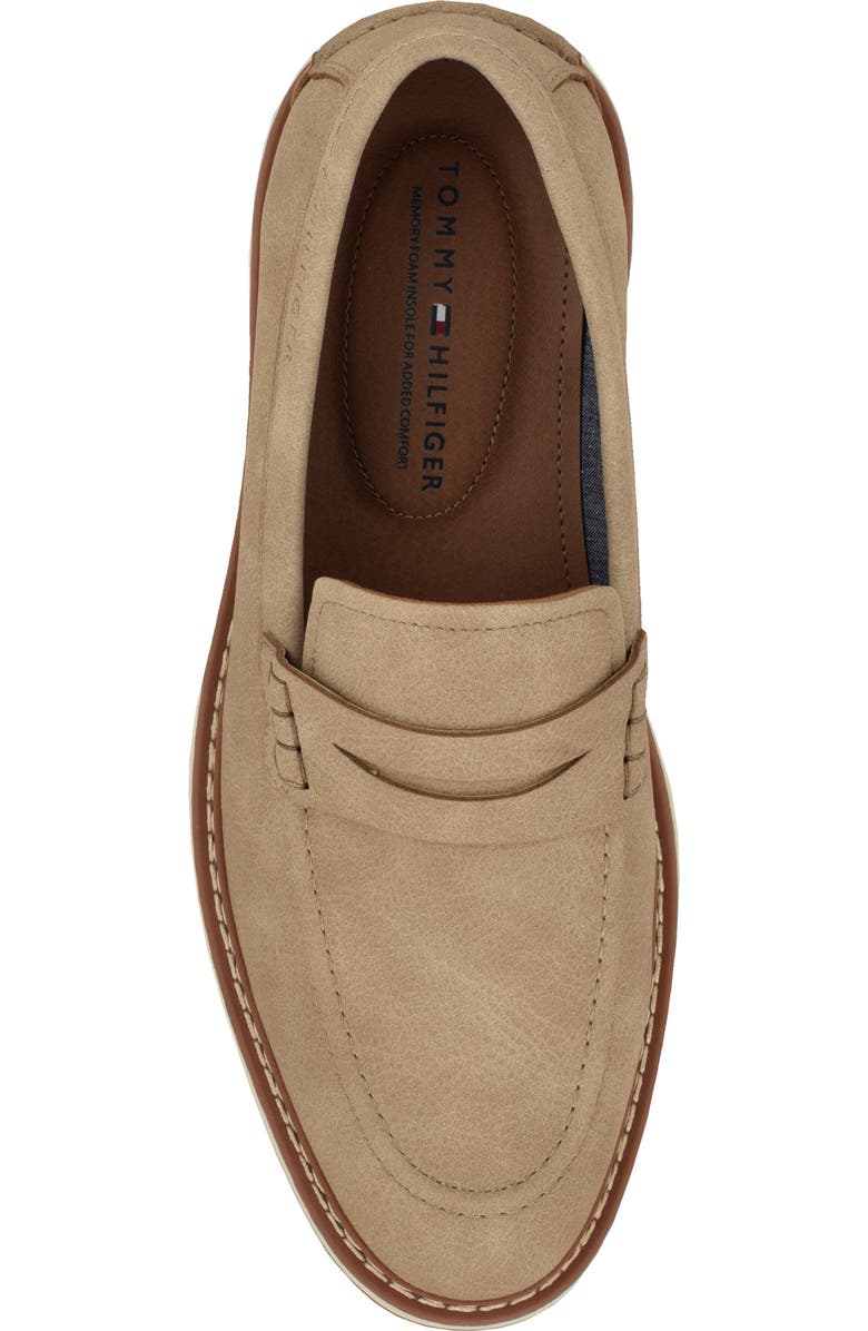Tommy Hilfiger Hemet Penny Loafer, Alternate, color, Taupe