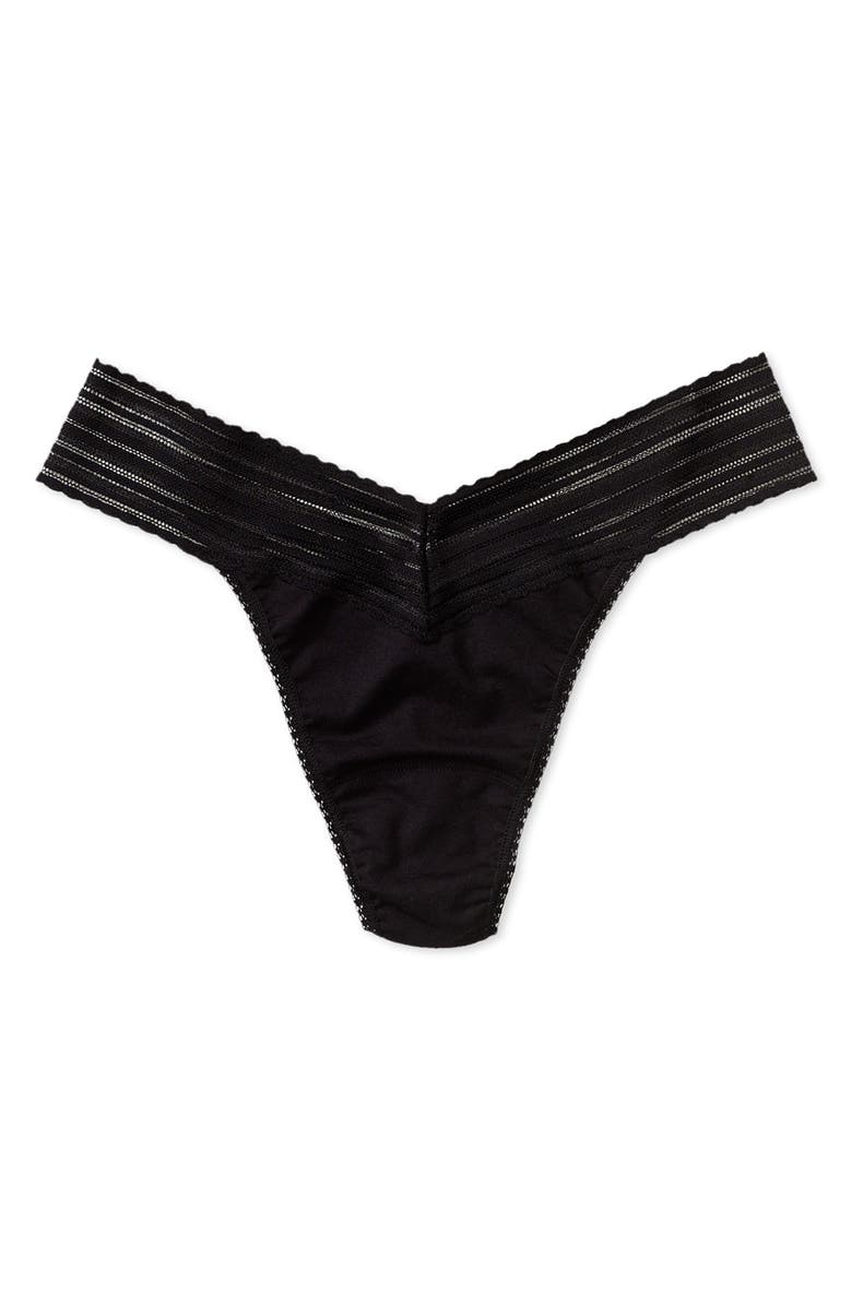 Hanky Panky Regular Rise Organic Supima<sup>®</sup> Cotton Thong, Main, color, 