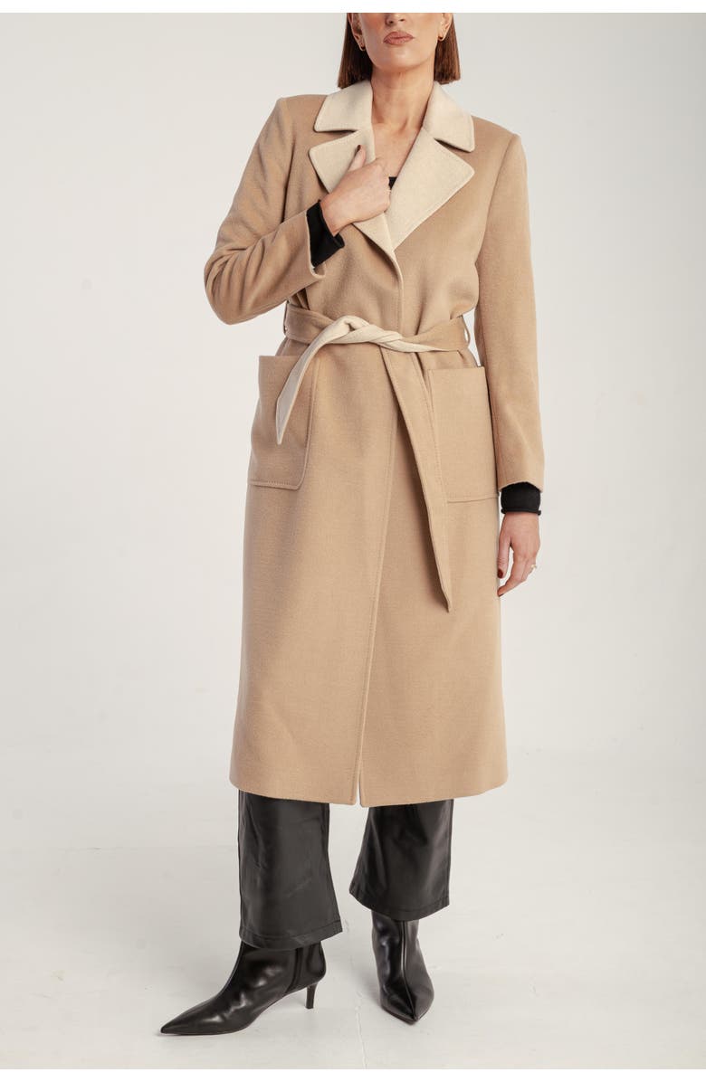 1982 Cashmere Belted Wrap Coat, Alternate, color, V1_camel_cream
