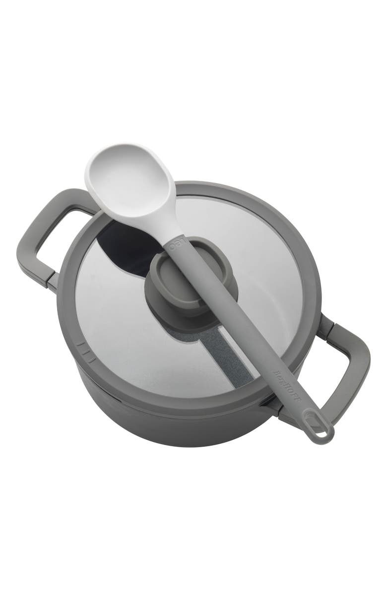 BergHOFF Leo Stone Nonstick 2.9-Quart Covered Casserole Dish, Alternate, color, Black