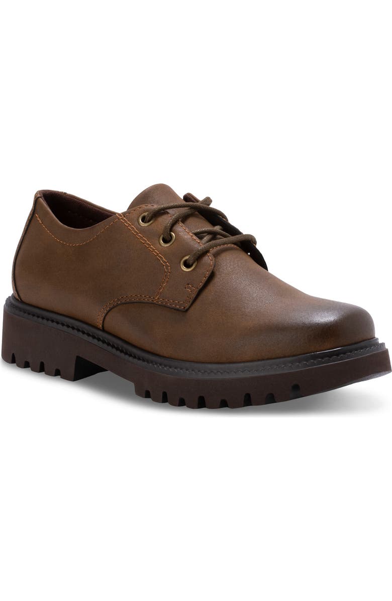 Eastland Dawn Lug Sole Derby, Main, color, Bomber Brown