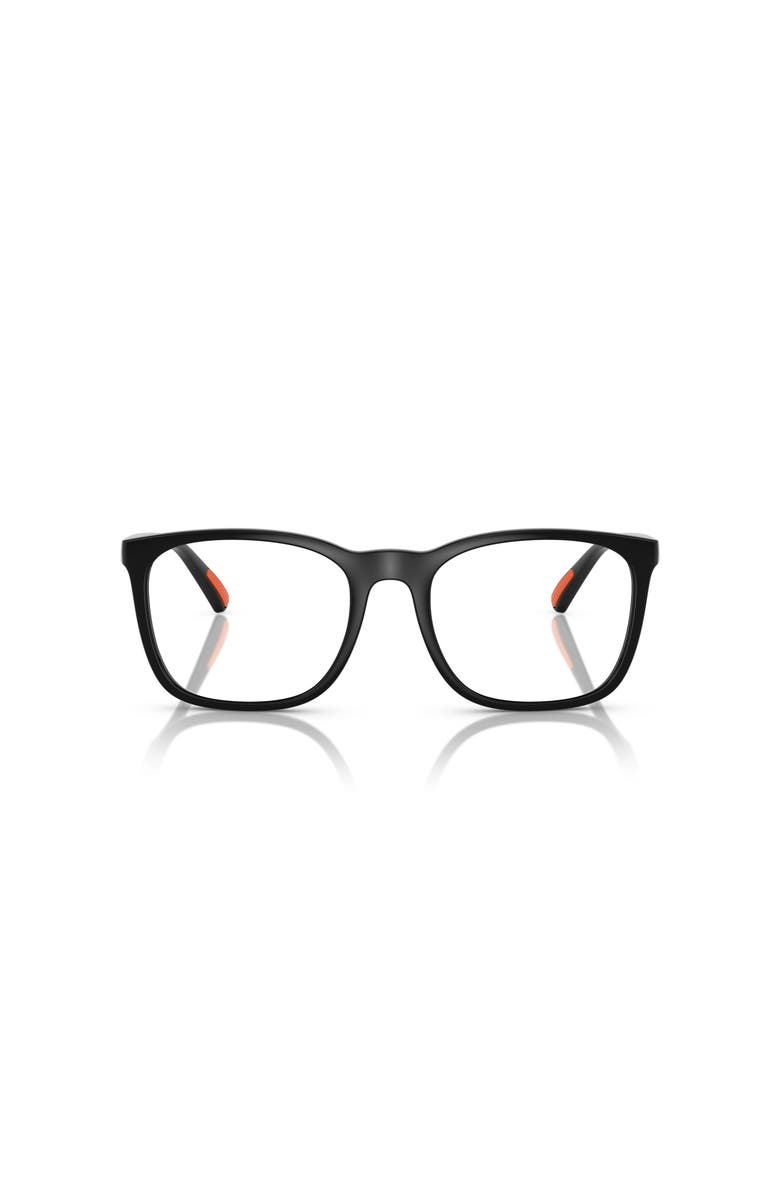 Polo Ralph Lauren 54mm Rectangle optical glasses, Alternate, color, Black