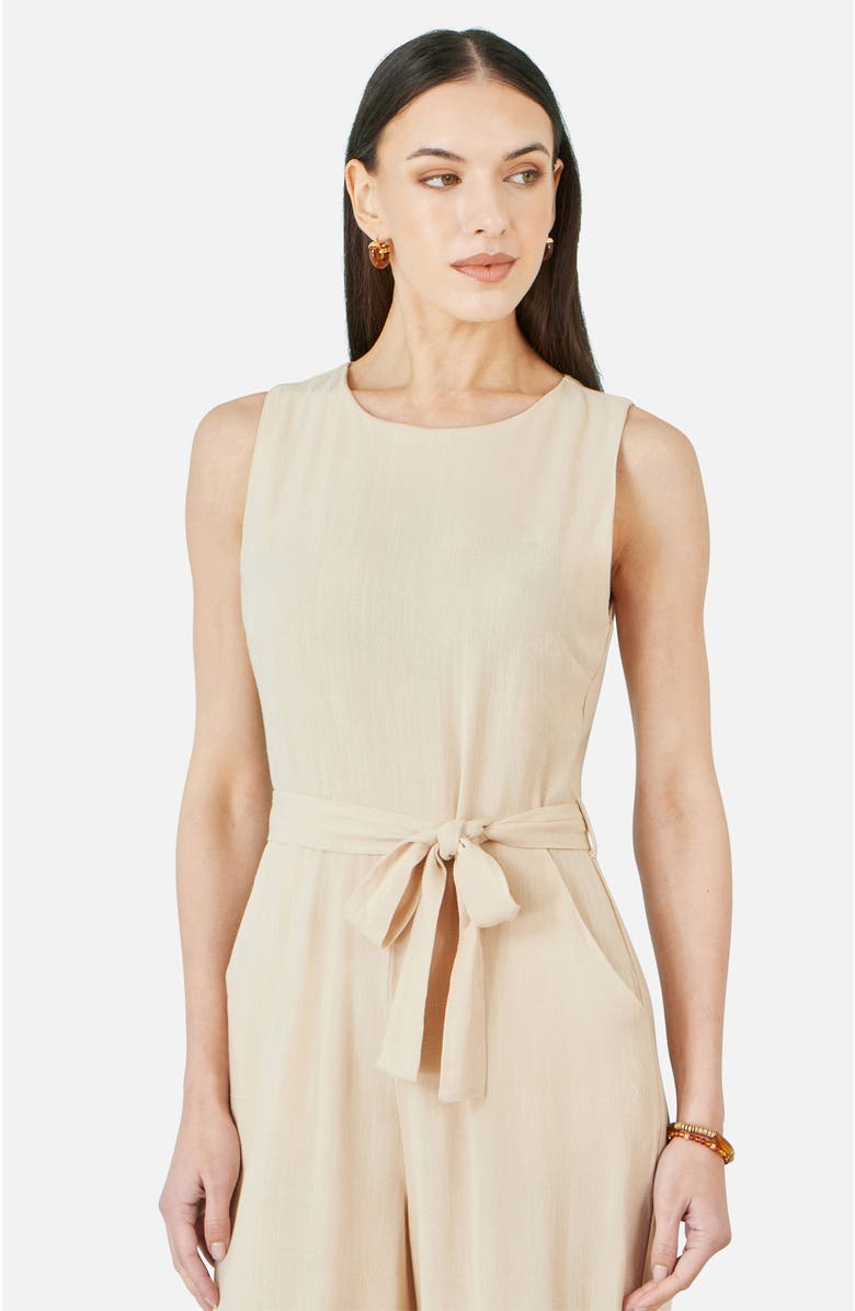 Yumi Viscose Culotte Jumpsuit, Alternate, color, Natural