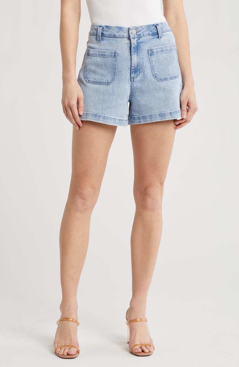 OAT NEW YORK High Waist Denim Shorts, Main, color,