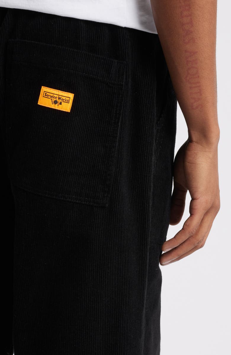 Service Works Drawstring Waist Cotton Corduroy Chef Pants, Alternate, color, 