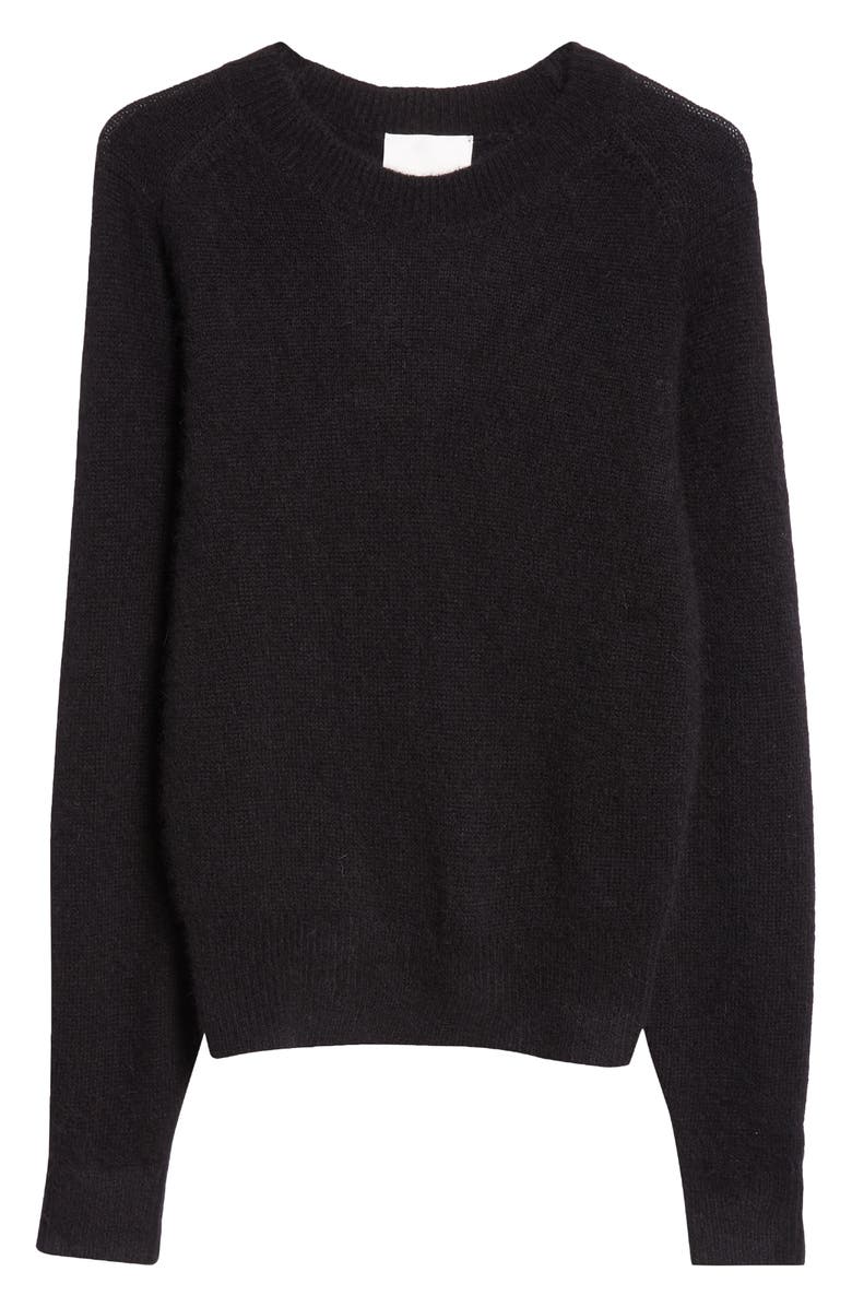 Isabel Marant Lusia Silk, Baby Alpaca & Cashmere Crewneck Sweater, Alternate, color,