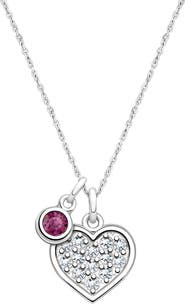 Tiny Blessings Sterling Silver Oh So Loved Birthstone 12-14" Necklace