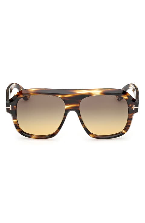 Rhonda 56mm Gradient Pilot Sunglasses