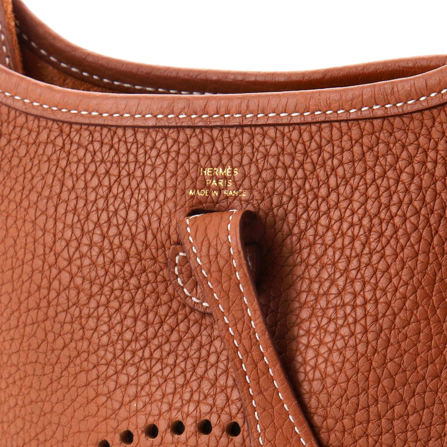 Pre-Owned Hermes Evelyne Bag Gen III Clemence TPM, Alternate, color, Gold