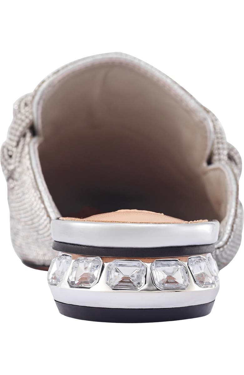 LADY COUTURE Micro Rhinestone Loafer Mule, Alternate, color, Silver