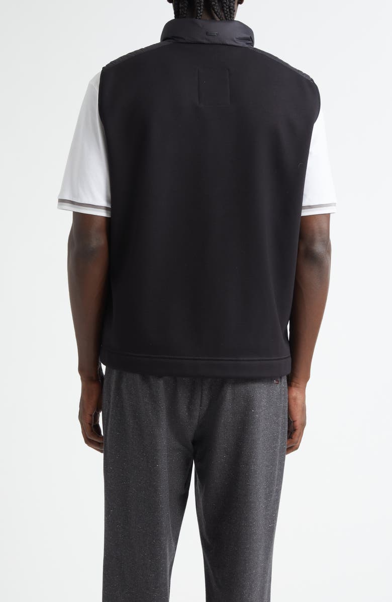 Herno Quilted Front Down Vest, Alternate, color, Black