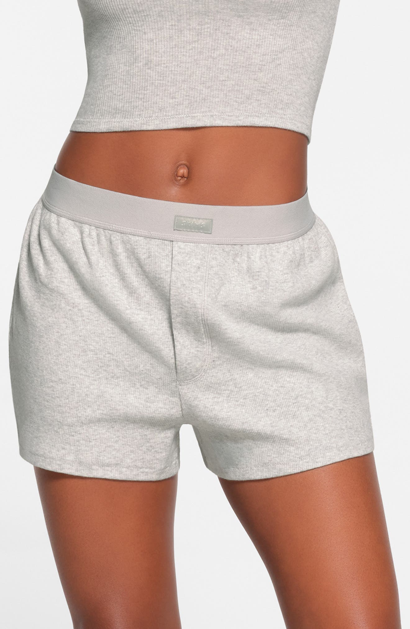 Rib Stretch Cotton Loose Boxers - image 3