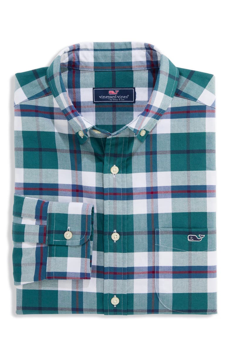 Plaid Oxford Shirt, Main, color, - LOWCOUNTRY LODEN