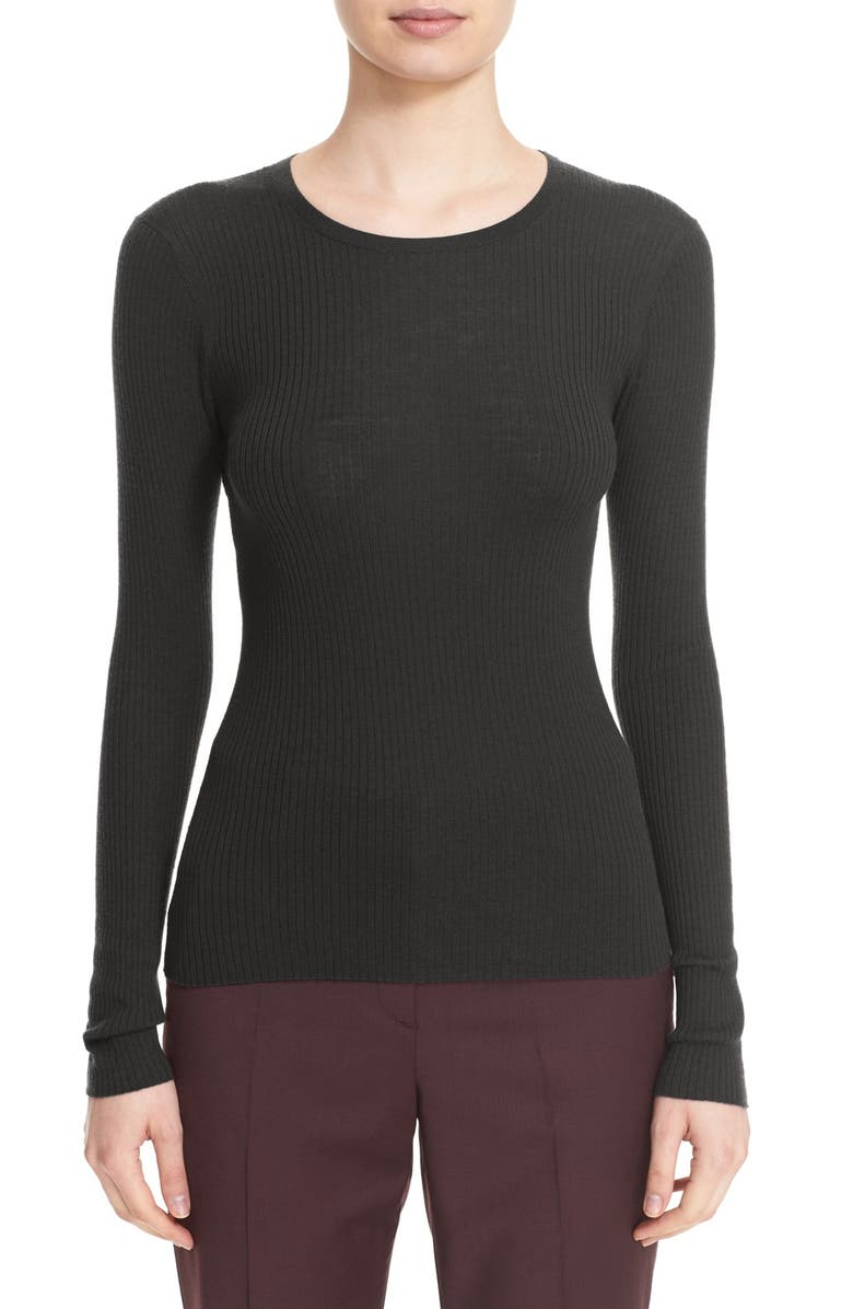 Theory 'Mirzi' Rib Knit Merino Wool Sweater, Main, color,