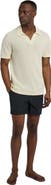 Onia Cotton Textured Johnny Collar Polo