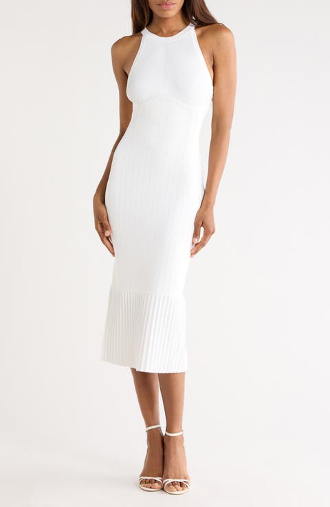 Kim Pleat Hem Knit Dress