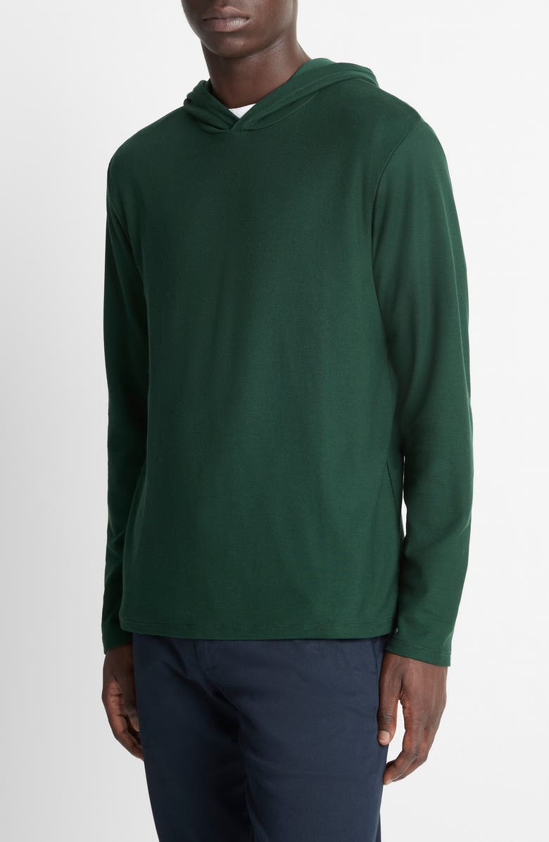 Pima Cotton Piqué Hoodie