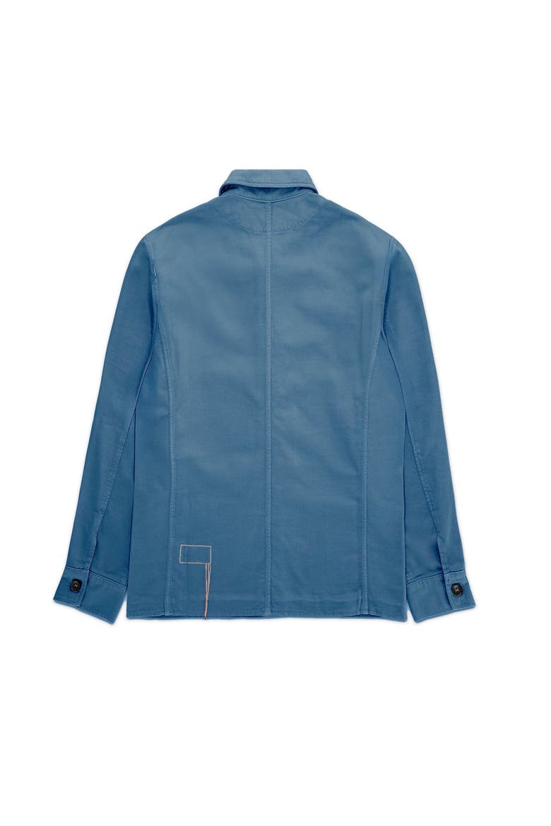 Seneca Cotton Overshirt, Alternate, color, Blue