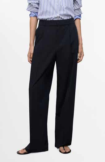 MANGO Pleated Wide Leg Pants