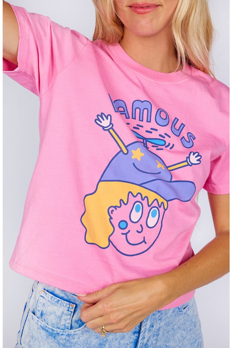 Crop Tee, Alternate, color, Famous