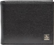 Original Penguin Saffiano Bifold Leather Wallet