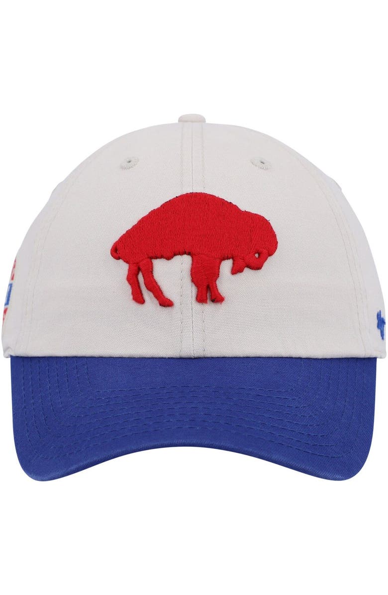 '47 Men's '47 Cream/Royal Buffalo Bills Sidestep Clean Up Adjustable Hat, Alternate, color, 