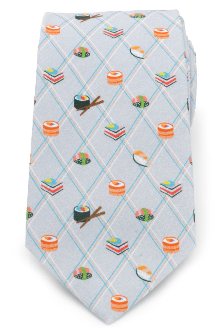 Sushi Cotton Tie, Main, color, MULTI