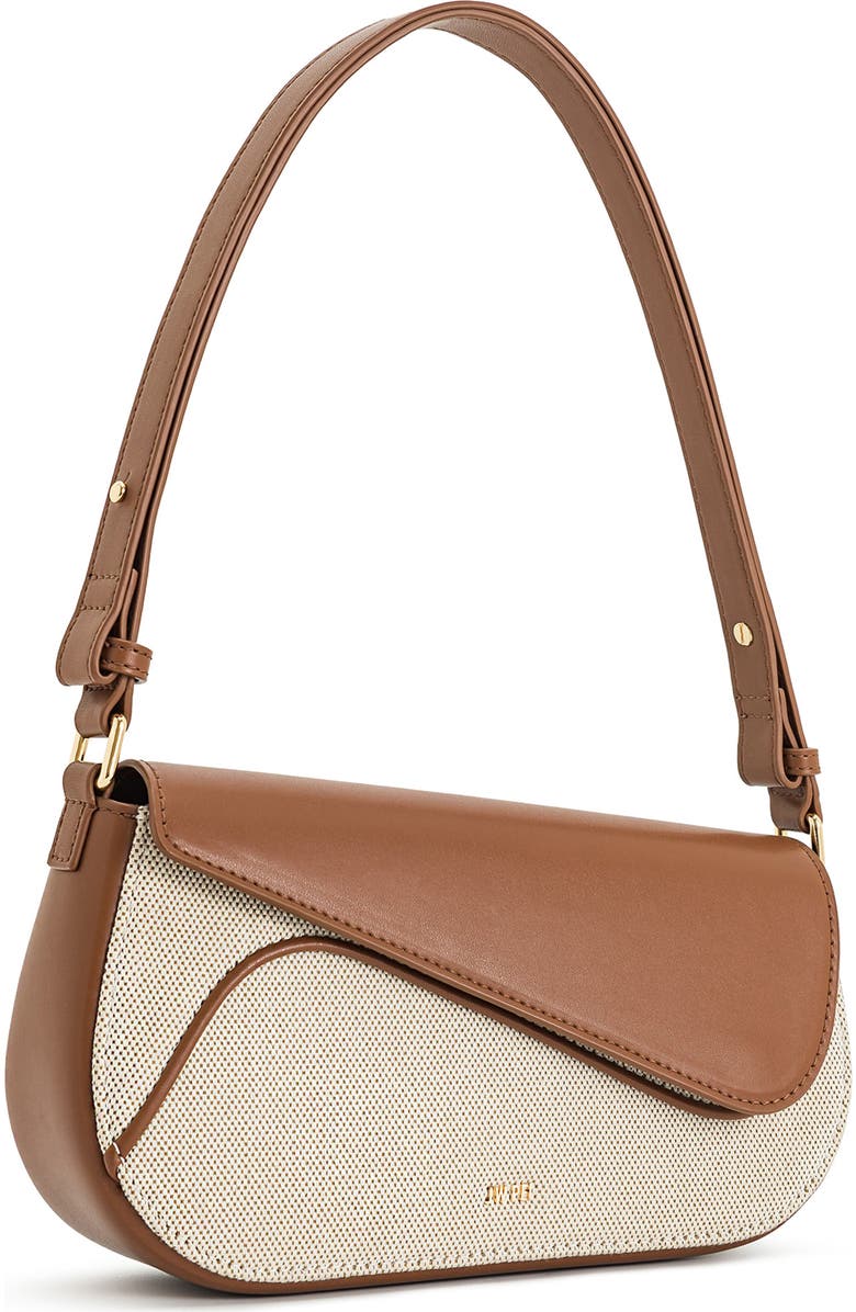 JW PEI Addisyn Canvas Shoulder Bag, Alternate, color, Brown Canvas