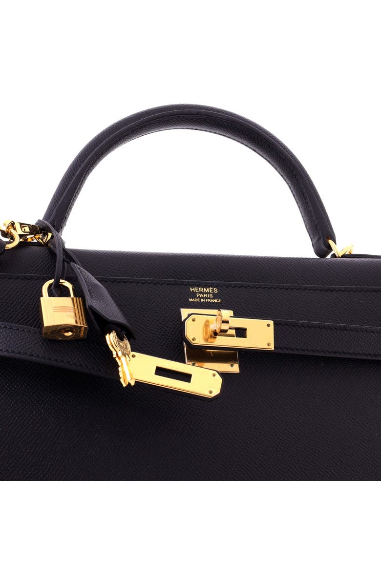 Pre-Owned Hermes Kelly Handbag Black Epsom with Gold Hardware 32, Alternate, color, Noir