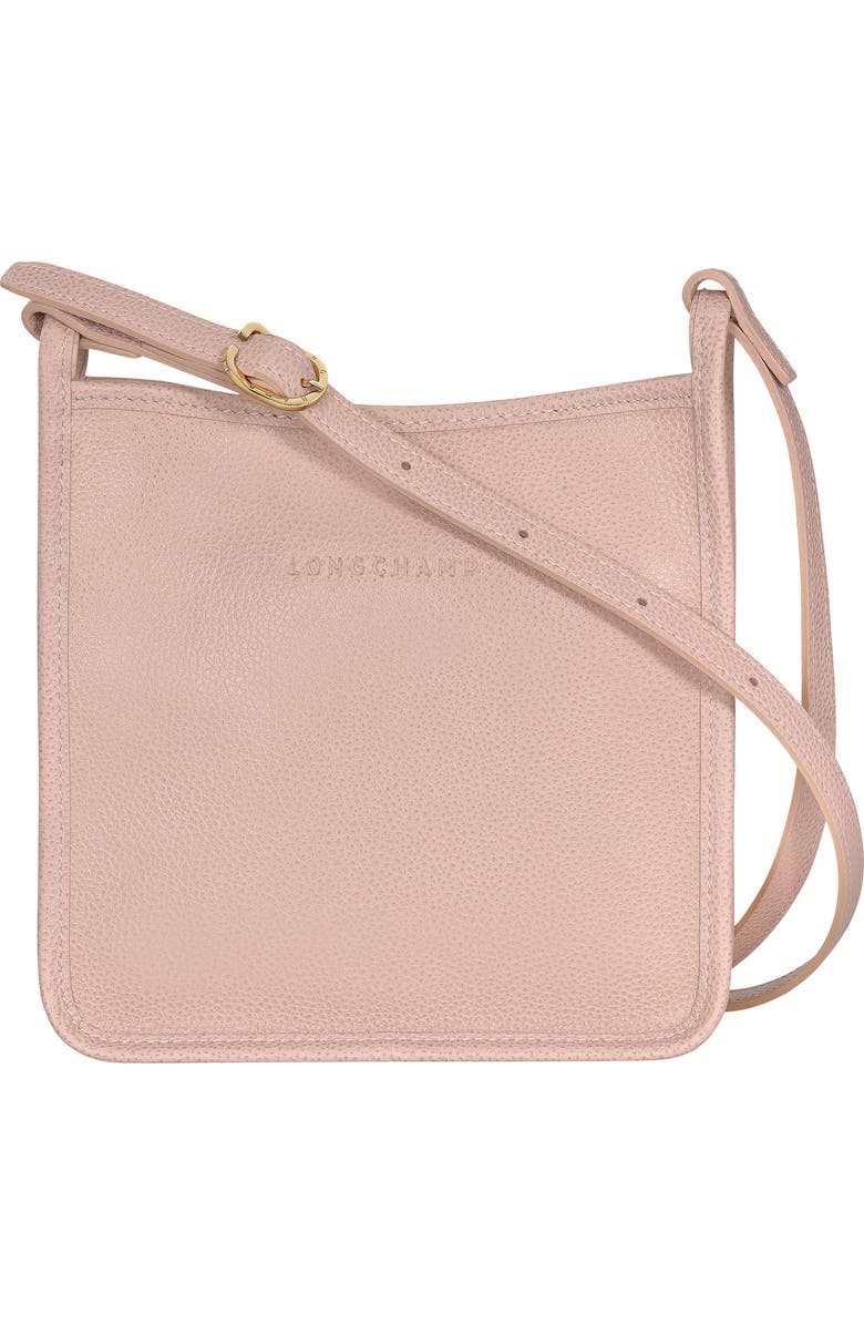 Longchamp Small Le Foulonné Leather Crossbody Bag, Main, color, Beige