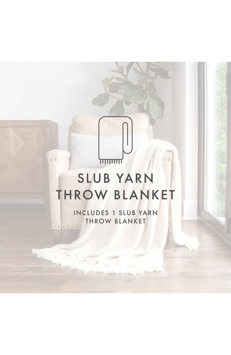 Slub-Yarn Throw Blanket