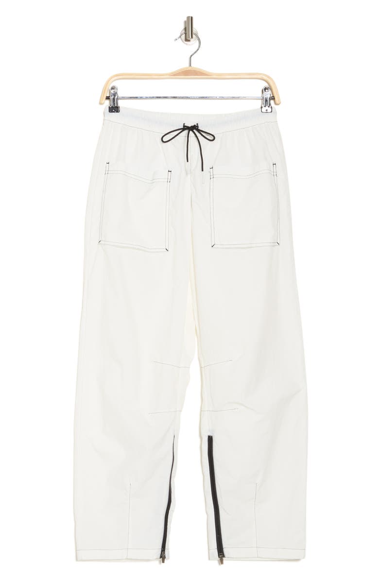 Free People Fly By Night Water Resistant Crop Hiking Pants, Alternate, color, Black And White Combo