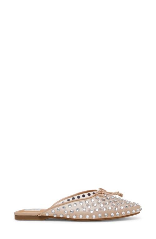 Dolce Vita Dv By Misti Rhinestone Mesh Mule In Nude Mesh