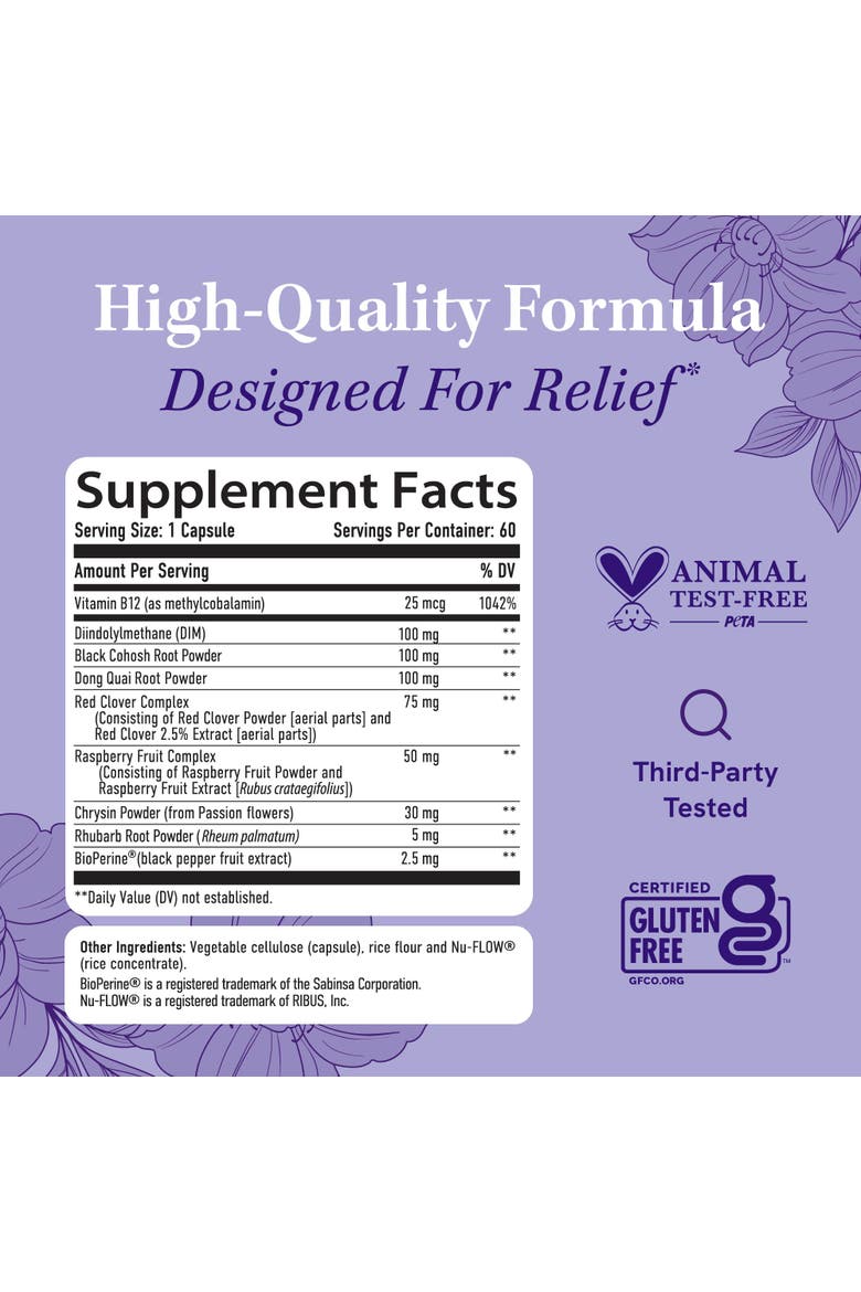 Menopause Support Complex Capsules, 60ct, Alternate, color, No Color