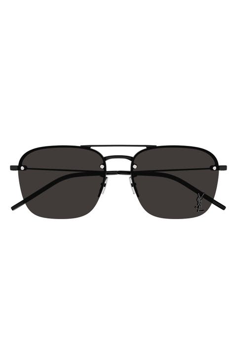 59mm Tinted Aviator Sunglasses