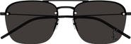 Saint Laurent 59mm Tinted Aviator Sunglasses