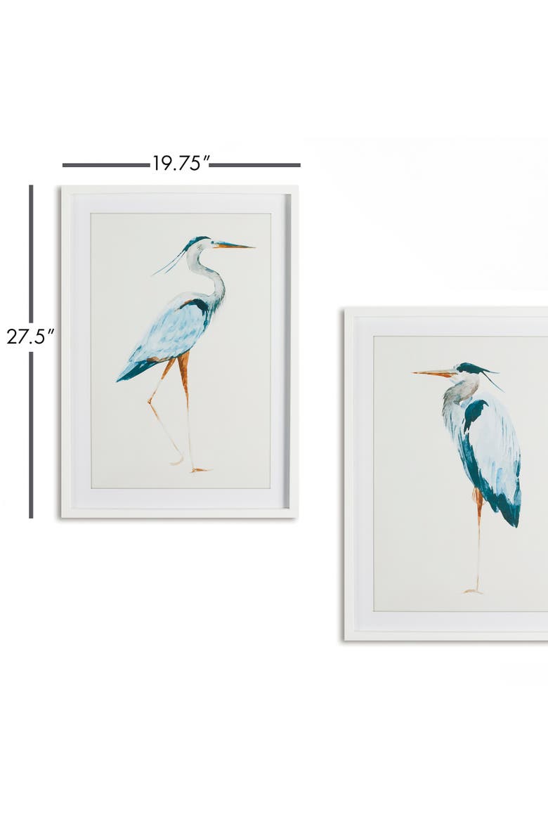 Blue Heron Prints Set of 2, Alternate, color, Blue