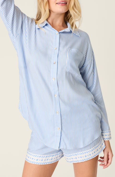 Frutta Fresca Button-Up Pajama Top