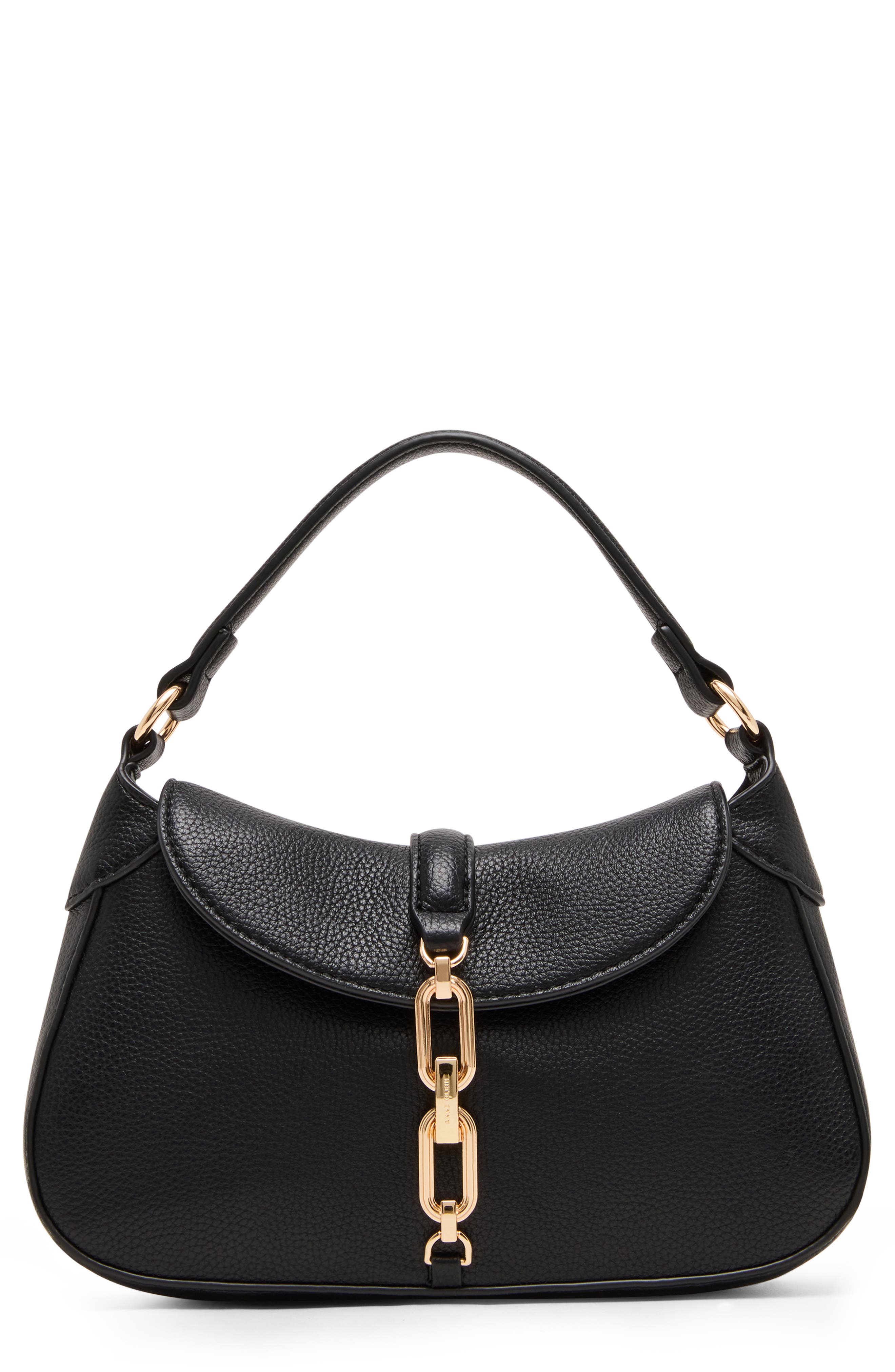 Anne Klein Chain Trim Crescent Shoulder Bag